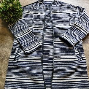 7 for all Mankind Sweater Duster Open Front Sz S Wool Blend VGUC